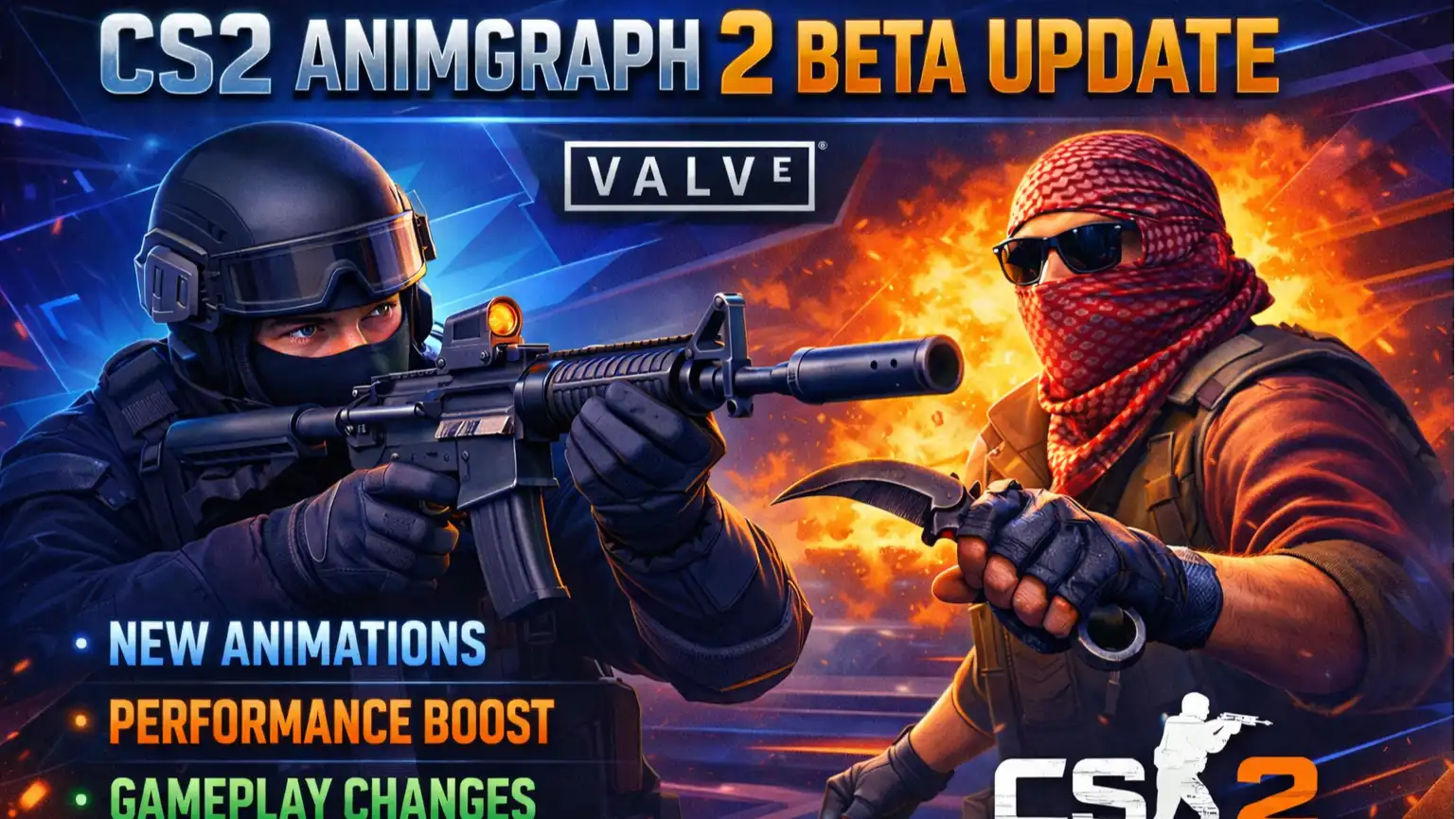 CS2 Animations Overhaul: Valve Launches Animgraph 2 Beta Update for Counter-Strike 2